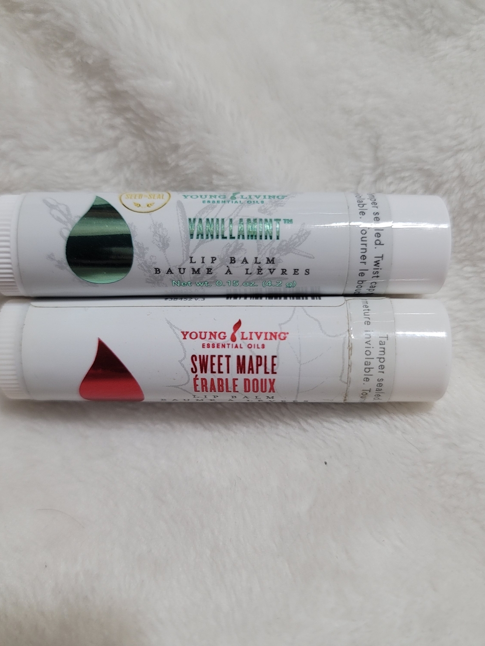 Young Living Lip Balm Duo - Vanillamint & Sweet Maple